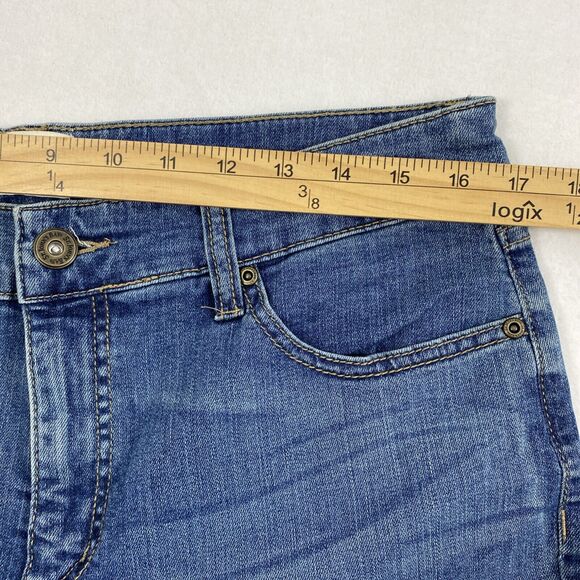 St Johns Bay Jeans Womens Size 14 Medium Wash Denim Bootcut Hi Rise Mom - Picture 7 of 10